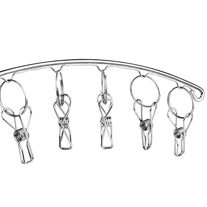 Toplife Clothes Hanger with 10 Clips, Set of 4 Clothes Drying Rack(Indoors)