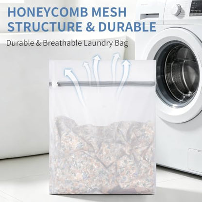 10 Pcs Mesh Laundry Bags,16 x 20 Inches