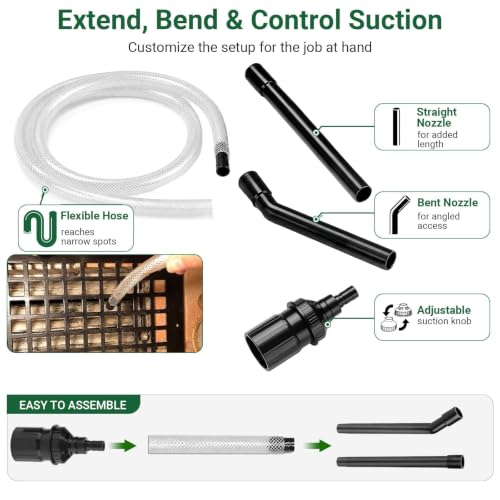 EZ SPARES 1-1/4" Micro Crevice Kit, Keyboard Car Vent Tools with Bag - color: Economic Version