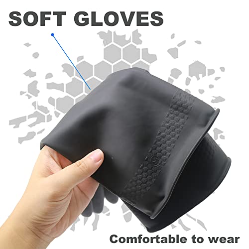 Chemical Resistant Latex Gloves, Cleaning Protective Safety Work - color: Xl/12.9''