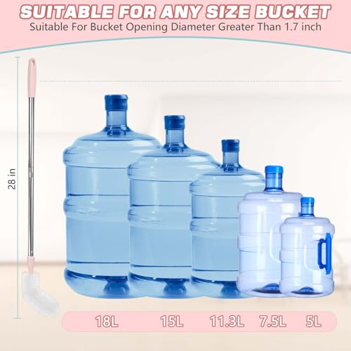 5 Gallon Water Jug Cleaning Brush, Carboy Brush & Bottle Cleaner for Glass