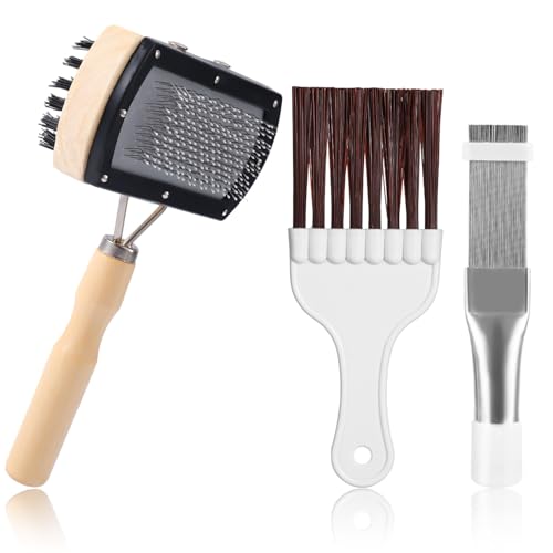 PEUTIER 3pcs Air Conditioner Fin Cleaning Brush, HVAC Conditioner Condenser