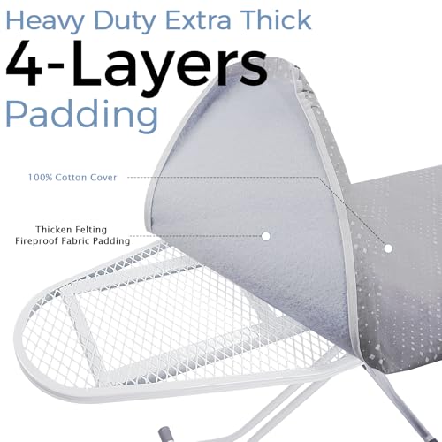 SheeChung Ironing Board 13"x43",Full Size Iron Board with Rest,Adjustable - style: 43x13-Grey