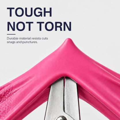 Rubber Dishwashing Gloves, 3 Pairs, Long Cuff Cleaning Gloves - color: Red (3 Pairs), size: Medium