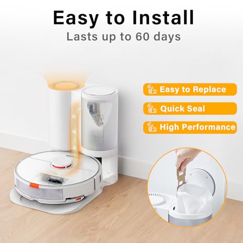 Dust Bags for Roborock S7/S7+/S7 MaxV Plus Vacuum Cleaner Auto-Empty Dock - style: S7 DB 7