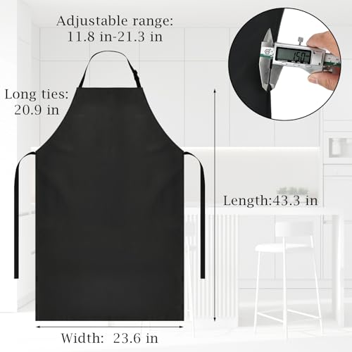 PEASUG Waterproof Butcher Apron Adjustable 43x23 Inch for Kitchen Garden