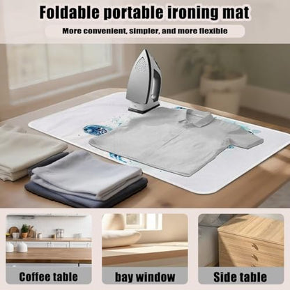 Ironing Mat Thickened Ironing Blanket Sea Turtle Portable Heat Resistant Ironing Pad for Washer,Dryer,Table Top,Countertop,Small Ironing Board - color: Sea Turtle
