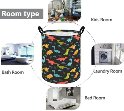 Boys Foldable Storage Basket 63L Kids Hamper with Waterproof Lining & Leather Handles Baby Organizer Bins for Boys' Bedroom, Laundry, Toys, and Gift - color: 25112803