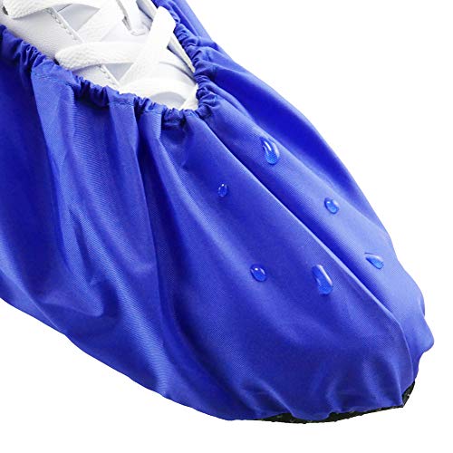 Reusable Boot & Shoe Covers, Washable, Non-Slip, 2 Pairs, X-Large - color: Blue, size: Extra Large