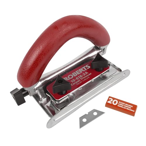 Roberts 10-616-2A Conventional Carpet Trimmer with 20 Heavy-Duty Slotted Blades