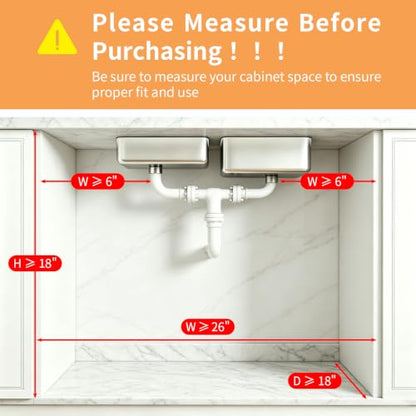 3 Tier Mesh Pull Out Organizer White 2 Pack Sliding Rack - color: White Mesh-2 pack