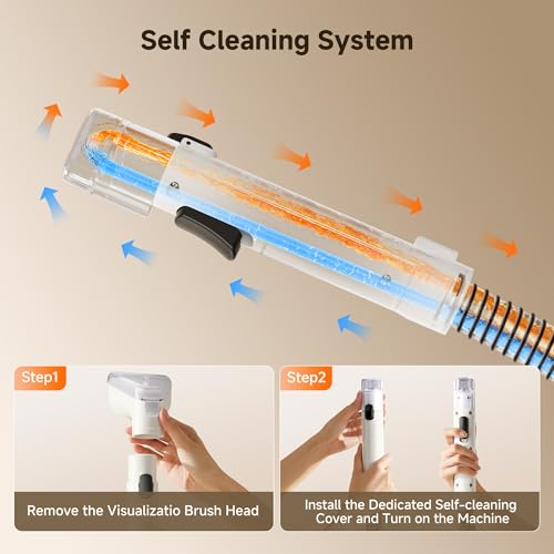 Uwant 18Kpa Carpet Cleaner Machine with Pet Pro Cleaner&Tools Set of 1 - color: White-Cappuccino