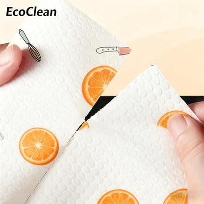 1 roll (Use 1000-2000 Times), Lazy Rags, Disposable Kitchen Paper Towels, Washable Wet and Dry Towels, Rags, Non-Stick Oil Rags, degreasing Towels, Household Cleaning Rags, Cleaning Supplies