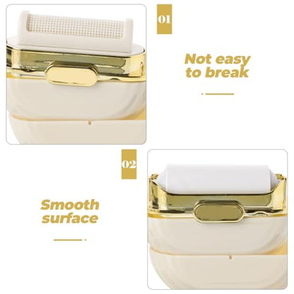 SUPVOX Mini Lint Roller Ball Portable Reusable Pet Hair Remover for Clothes Couch Car Seat Travel Sticky Dust Cleaner with Hand Strap Compact 3.81 X 2.75 X 1.37 in