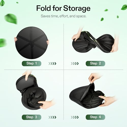 VIVOSUN 6-Layer Mesh Drying Rack Hanging Design with Green Zippers for Dehydrating, Indoor and Outdoor Pruning Shears Included - size: 6 Layer, style: 1 Pack