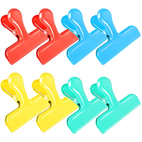 FINDMAG Multicolor Chip Clips, 8 Pack Food Clips for Bags and Kitchen Use - color: Multicolored, size: Set of 8