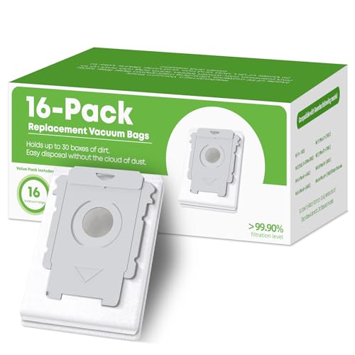 VBN 16 Pack Vacuum Bags for Roomba i/j/s & 100-700 Combo Dirt Disposal Bags - size: 16 Pack