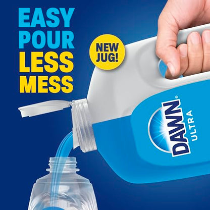 Dawn Ultra Dish Soap Refill Jug, Large Size Original Blue Liquid Dishwashing Detergent, Powerful Dish Soap for Grease, 51.5 Fl Oz (Pack of 6) - size: 51.5 Fl Oz (Pack of 6)