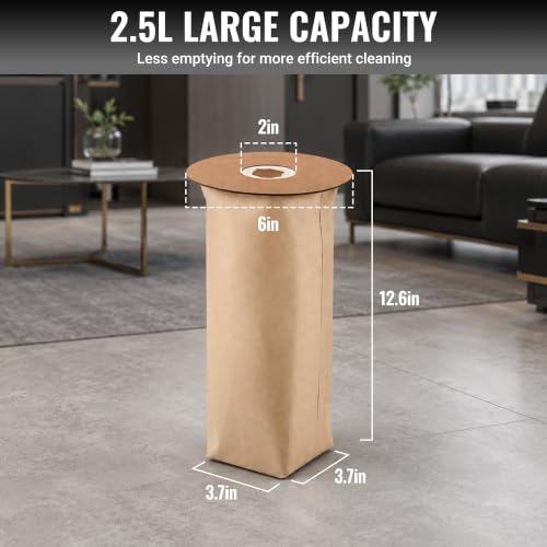 WORKPRO 6PCS Replacement Dust Collection Bags, Compatible With WORKPRO Backpack Vacuum Cleaner (W125417AE)