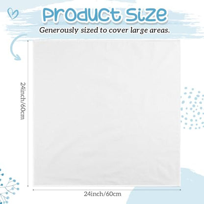 HunnmingRe 4 Pcs Cotton Pressing Cloth for Ironing 24 x 24 Inch