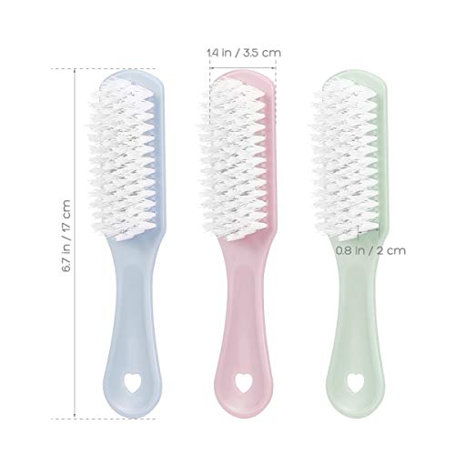 Sneaker Cleaner Sneaker Cleaner 3pcs Scrub Brush Shoes Cleaning Brush with Handle Household Cleaning Tool for Leather Shoes Boot Clothes Nail Fingernail