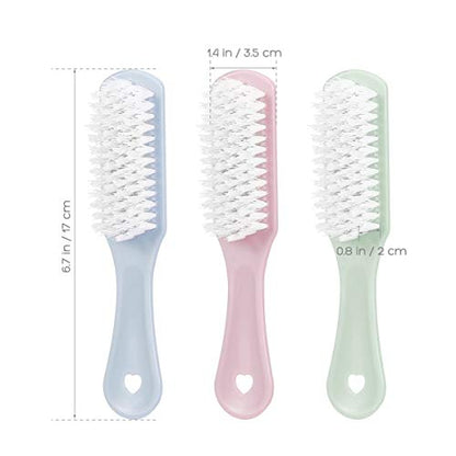 Sneaker Cleaner Sneaker Cleaner 3pcs Scrub Brush Shoes Cleaning Brush with Handle Household Cleaning Tool for Leather Shoes Boot Clothes Nail Fingernail