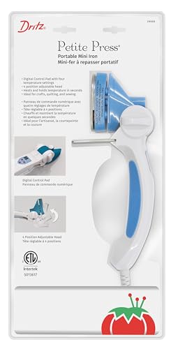 Dritz 29500 Petite Press Portable Mini Iron,White
