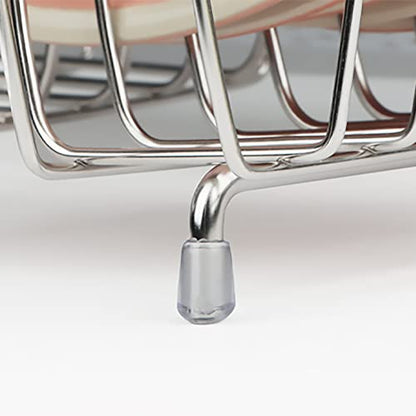 Sink Dish Drainer Rack, Expandable Stainless Steel Dish Drying Rack - color: Small Dish Drying Rack