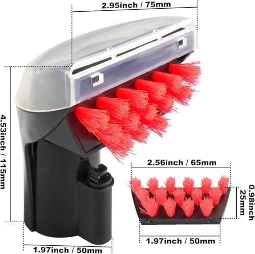 3" Tough Stain Brush Compatible with Bissell Upright & Portable Carpet Cleaners, Replacement for Part 2036651, Upgraded Version for Home & Office Cleaning