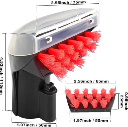 3" Tough Stain Brush Compatible with Bissell Upright & Portable Carpet Cleaners, Replacement for Part 2036651, Upgraded Version for Home & Office Cleaning