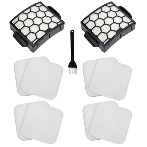 Filter Replacement for Shark LA300 LA301 LA322 LA351 LA500 LA502 LA555 LA360 LA362 LA401 LA455 LA702 Rotator Lift-Away ADV DuoClean PowerFins Upright Vacuum, Part XFFK320 & XHF320 2 HEPA 4 Foam - size: Shark LA502 2 HEPA 4 Foams Felt Filters