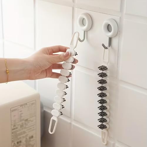 Flexible Cleaning Brush, Soft Bristle Brush, Faucet Brush, Sink Cleaning Brush, Bathroom Tile Floor and Wall Trough Cleaning Brush, Cleaning Supplies, Cleaning Tools