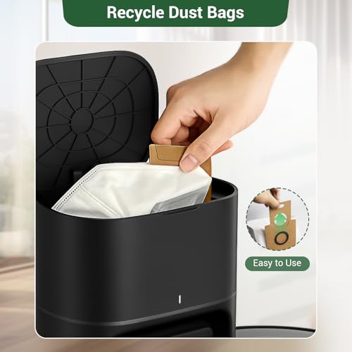 14 Pack RV30 Max Plus Dust Bags Compatible with Tapo RV30 Max Plus RV20 Max Plus Robot Vacuum Bags 3L Large Capacity Heavy Duty Bags for Home Vacuum
