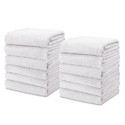 kimteny 12 Pack Microfiber Kitchen Dish Towels for Washing Dishes, White - color: White, size: 13x28 - 12 Pack