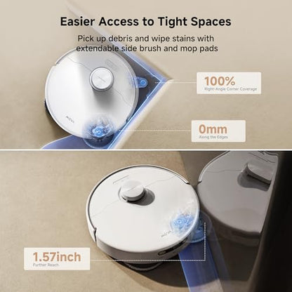 MOVA P50 Pro Ultra Robot Vacuum and Mop, 19,000Pa Suction Anti-Tangle Brush - color: P50pu