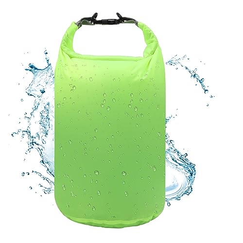 R2Depot Waterproof Dry Bag, 5L/10L/20L/40L/70L Dry Storage Bag for Kayaking, Gym, Hiking, Swimming (Green, 5L) - color: Green, size: 5L