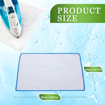 Hahafelt 5 Pcs Pressing Cloth for Ironing Heat Resistant Ironing Mesh Protector to Protective Delicate Fabrics Like Silk and Wool, 15.75 x 23.62 Inches