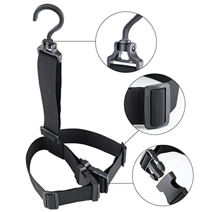 Honeydak 3 Pcs Wader Boot Hanger with Adjustable Belt and Swivel Hook