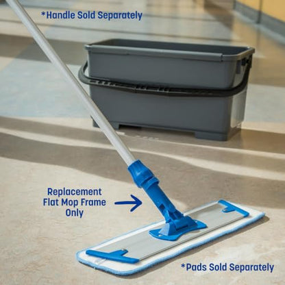 Carlisle FoodService Products 363351900 Aluminum Flat Mop Head Only, 18" Length - size: 1 Count (Pack of 1)
