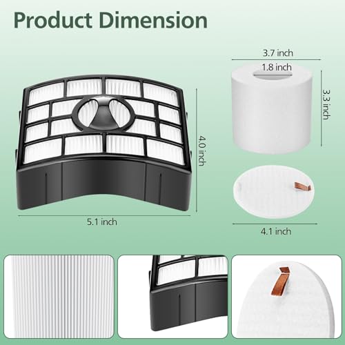 NV752 AZ1002 Replacement Filter for Shark Rotator Powered Lift-Away Vacuum