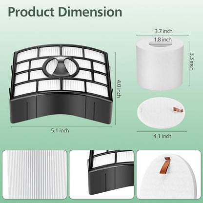 NV752 AZ1002 Replacement Filter for Shark Rotator Powered Lift-Away Vacuum