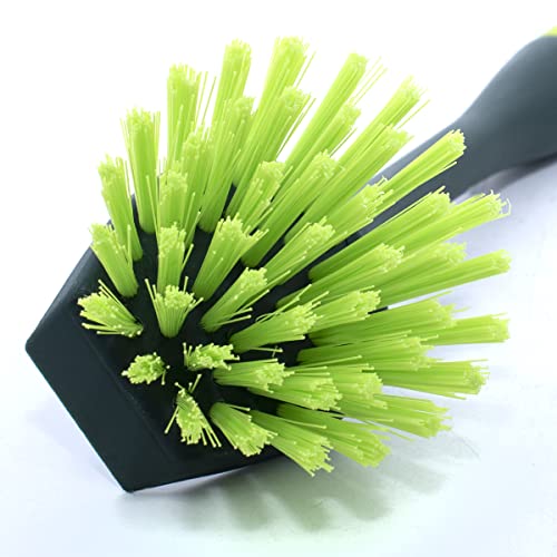 Pine-Sol Scrub Brush Set - Long Handle Cleaning Brushes with Heavy Duty Bristles and Comfort Grip - Scrubbers for Kitchen, Household, and Dishwashing, 2 Piece Set (Pack of 12) - size: 2 Piece Set (Pack of 12)