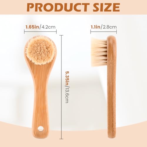 Natural Boar Bristle Laundry Stain Brush, Dorm Room Essential for College Students, Gentle on Fabrics & Tough on Stains, Safe for Clothes Without Damage