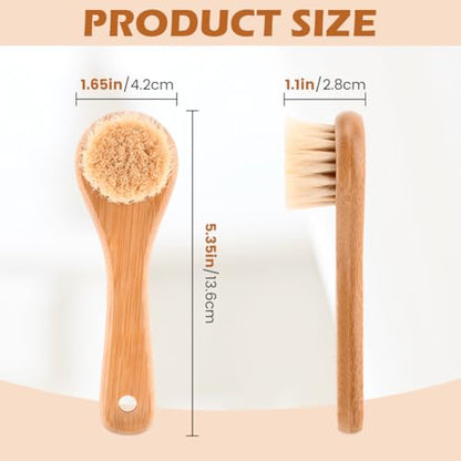 Natural Boar Bristle Laundry Stain Brush, Dorm Room Essential for College Students, Gentle on Fabrics & Tough on Stains, Safe for Clothes Without Damage