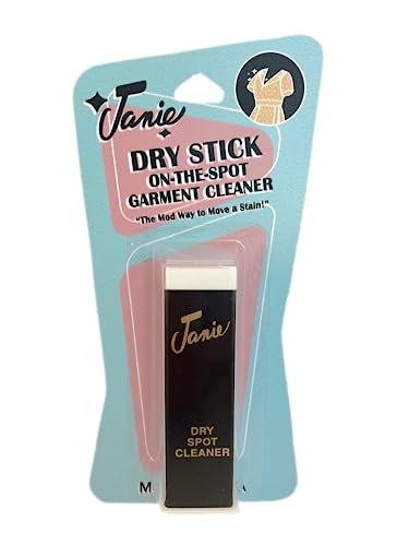 Janie Dry Stick Spot Cleaner (.4 oz) – Portable Instant Stain Remover Stick for Clothes – Magic Eraser Pen for Laundry, Travel, and On-the-Go Stain Removal – Compact, Safe, and Easy to Use - size: 0.4 Ounce (Pack of 1)