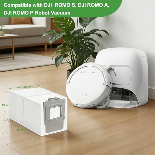 WAIKAS Vacuum Bags for DJI Robot Vacuum (ROMO S/A/P), 20-Pack - color: For DJI ROMO S/A/P, size: 20 Pack