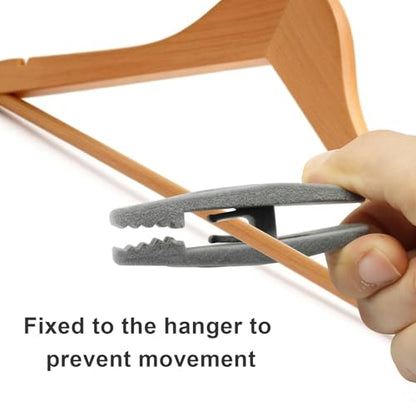 Velvet Hanger Clips, Gray, 40 PCS - color: Gray