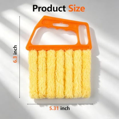 Blind Cleaner Brush Tool, 7 Fingers Washable Microfiber Dusters for Cleaning, Crevice Cleaning Brush, Duster for Venetian Blinds and Air Conditioner Vents