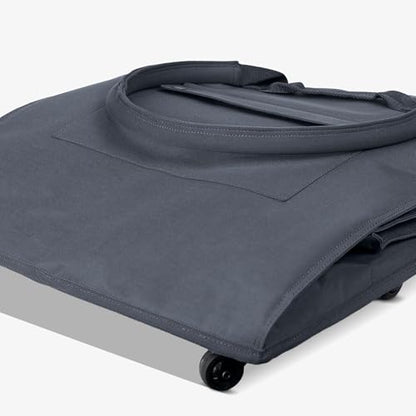 CleverMade Rolling Tote Bag With Wheels, 90L, 75 lb, Gunmetal - color: Gunmetal