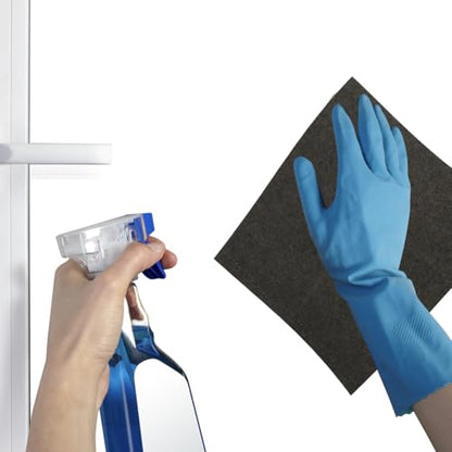 Microfiber Glass Cleaning Cloths for Glasses Mirrors & Windows Lint Free Cleaning Cloths for Home Soft Wiping Towels 3 Pack 11.81 X 11.81 in